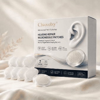 Microneedle Ear Patch For Persistent Tinnitus & Muffled Hearing | Chlovelxy Advanced Auditory Support