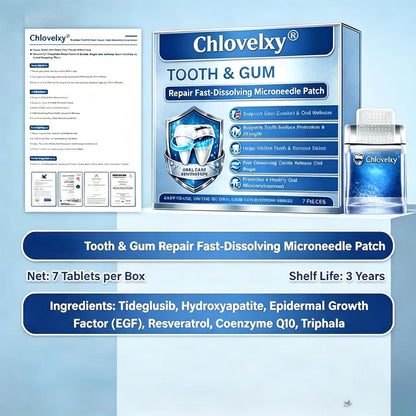 Lumina Tooth & Gum Repair Fast-Dissolving Microneedle Patch✨ (𝟓-𝐢𝐧-𝟏 💎 𝐑𝐞𝐛𝐮𝐢𝐥𝐝 𝐄𝐧𝐚𝐦𝐞𝐥 & 𝐃𝐞𝐧𝐭𝐢𝐧 • 𝐒𝐭𝐫𝐞𝐧𝐠𝐭𝐡𝐞𝐧 𝐆𝐮𝐦𝐬 • 𝐄𝐫𝐚𝐝𝐢𝐜𝐚𝐭𝐞 𝐓𝐚𝐫𝐭𝐚𝐫 & 𝐎𝐝𝐨𝐫 • 𝐖𝐡𝐢𝐭𝐞𝐧𝐢𝐧𝐠 • 𝐒𝐭𝐨𝐩 𝐓𝐨𝐨𝐭𝐡 𝐒𝐞𝐧𝐬𝐢𝐭𝐢𝐯𝐢𝐭𝐲)