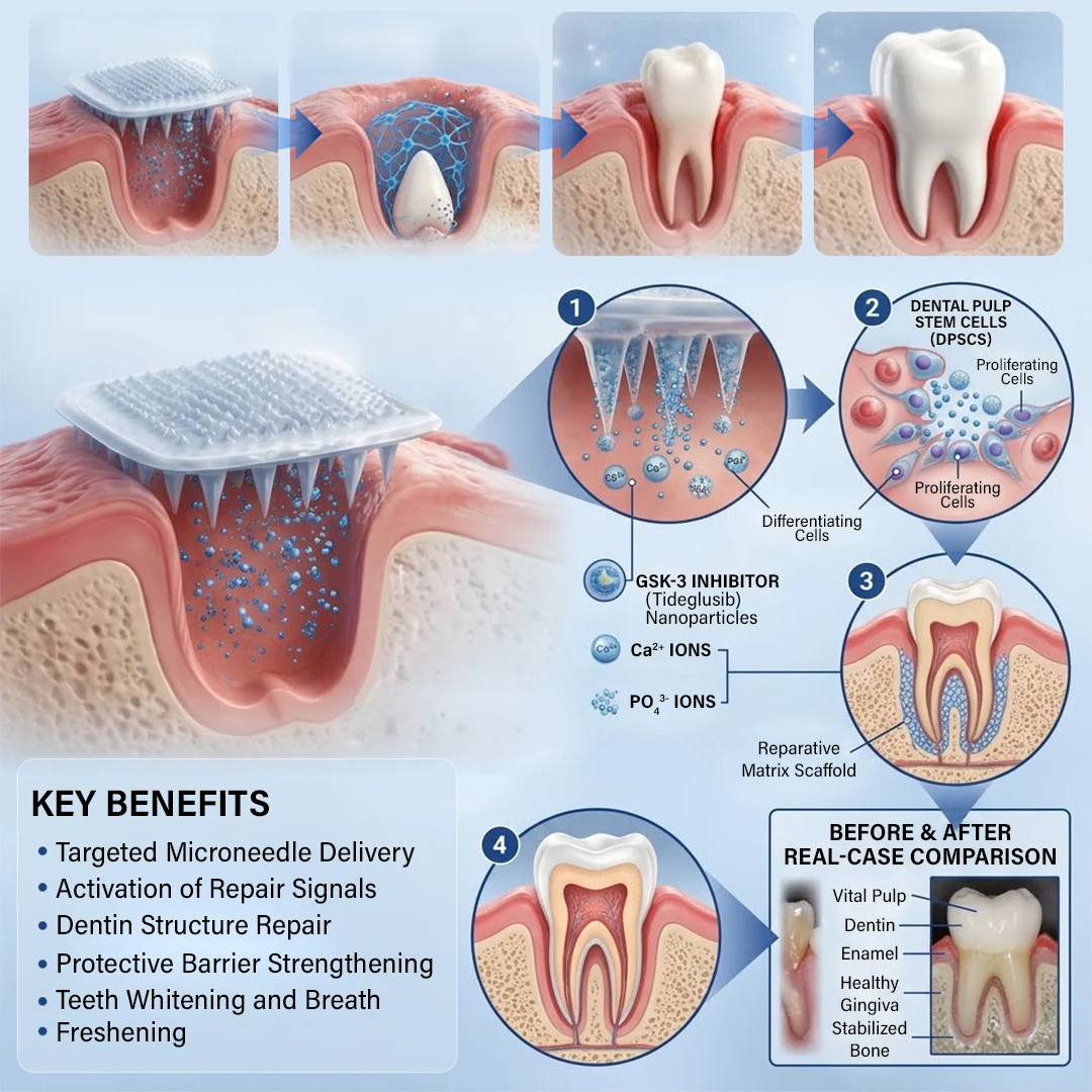 Lumina Tooth & Gum Repair Fast-Dissolving Microneedle Patch✨ (𝟓-𝐢𝐧-𝟏 💎 𝐑𝐞𝐛𝐮𝐢𝐥𝐝 𝐄𝐧𝐚𝐦𝐞𝐥 & 𝐃𝐞𝐧𝐭𝐢𝐧 • 𝐒𝐭𝐫𝐞𝐧𝐠𝐭𝐡𝐞𝐧 𝐆𝐮𝐦𝐬 • 𝐄𝐫𝐚𝐝𝐢𝐜𝐚𝐭𝐞 𝐓𝐚𝐫𝐭𝐚𝐫 & 𝐎𝐝𝐨𝐫 • 𝐖𝐡𝐢𝐭𝐞𝐧𝐢𝐧𝐠 • 𝐒𝐭𝐨𝐩 𝐓𝐨𝐨𝐭𝐡 𝐒𝐞𝐧𝐬𝐢𝐭𝐢𝐯𝐢𝐭𝐲)