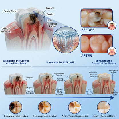 Lumina Tooth & Gum Repair Fast-Dissolving Microneedle Patch✨ (𝟓-𝐢𝐧-𝟏 💎 𝐑𝐞𝐛𝐮𝐢𝐥𝐝 𝐄𝐧𝐚𝐦𝐞𝐥 & 𝐃𝐞𝐧𝐭𝐢𝐧 • 𝐒𝐭𝐫𝐞𝐧𝐠𝐭𝐡𝐞𝐧 𝐆𝐮𝐦𝐬 • 𝐄𝐫𝐚𝐝𝐢𝐜𝐚𝐭𝐞 𝐓𝐚𝐫𝐭𝐚𝐫 & 𝐎𝐝𝐨𝐫 • 𝐖𝐡𝐢𝐭𝐞𝐧𝐢𝐧𝐠 • 𝐒𝐭𝐨𝐩 𝐓𝐨𝐨𝐭𝐡 𝐒𝐞𝐧𝐬𝐢𝐭𝐢𝐯𝐢𝐭𝐲)