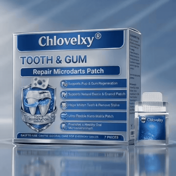 Chlovelxy Tooth & Gum Repair Fast-Dissolving Microneedle Patch✨ (𝟓-𝐢𝐧-𝟏 💎 𝐑𝐞𝐛𝐮𝐢𝐥𝐝 𝐄𝐧𝐚𝐦𝐞𝐥 & 𝐃𝐞𝐧𝐭𝐢𝐧 • 𝐒𝐭𝐫𝐞𝐧𝐠𝐭𝐡𝐞𝐧 𝐆𝐮𝐦𝐬 • 𝐄𝐫𝐚𝐝𝐢𝐜𝐚𝐭𝐞 𝐓𝐚𝐫𝐭𝐚𝐫 & 𝐎𝐝𝐨𝐫 • 𝐖𝐡𝐢𝐭𝐞𝐧𝐢𝐧𝐠 • 𝐒𝐭𝐨𝐩 𝐓𝐨𝐨𝐭𝐡 𝐒𝐞𝐧𝐬𝐢𝐭𝐢𝐯𝐢𝐭𝐲)